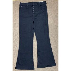 American Eagle Jeans Womens 16 Flare High Rise Button Fly Next Stretch Denim